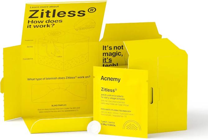 Пластирі з мікроголками проти прищів на ранніх стадіях — Acnemy Zitless Patches