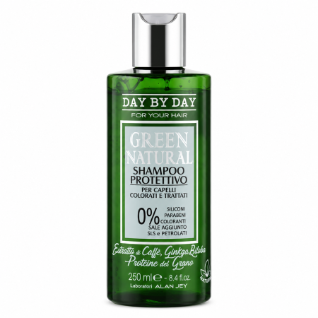 Шампунь для фарбованого та пошкодженого волосся Alan Jey Green Natural Shampoo Protettivo