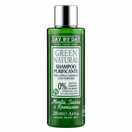 Ребалансувальний шампунь проти лупи Alan Jey Green Natural Shampoo Riequilibrante