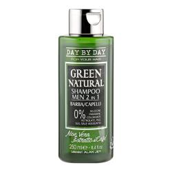 Чоловічий шампунь 2 в 1 для волосся і бороди Alan Jey Green Natural Shampoo Men 2 In 1 Barba Capelli