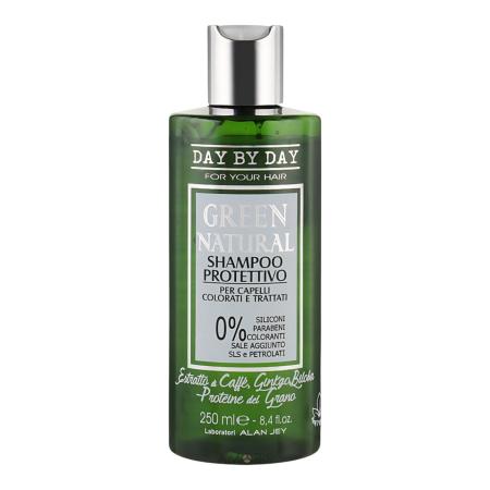 Шампунь для фарбованого та пошкодженого волосся Alan Jey Green Natural Shampoo Protettivo