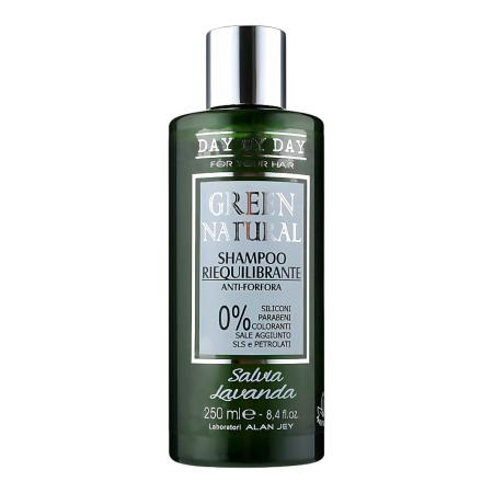 Ребалансувальний шампунь проти лупи Alan Jey Green Natural Shampoo Riequilibrante