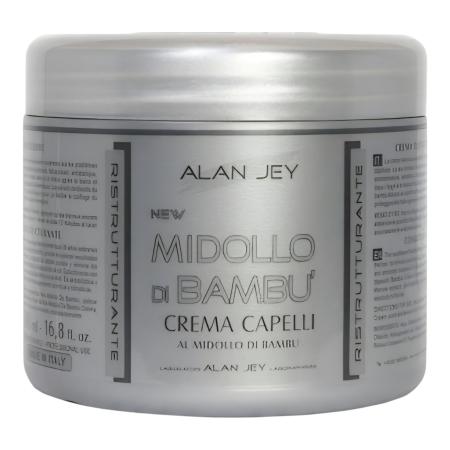 Реструктурирующий крем-бальзам с экстрактом стебля бамбука Alan Jey Midollo Di Bambu Crema Capelli