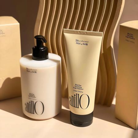 Живильний шампунь для волосся ANILLO Black Tea Nourishing Scalp Shampoo