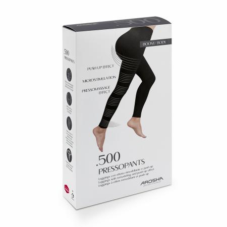 Легінси з дермафібри чорні AROSHA .500 Pressopants