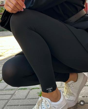 Легінси з дермафібри чорні AROSHA .500 Pressopants