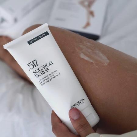 Відлущувальний масляний скраб з цукром AROSHA .517 Body Rescue Sugargel Scrub