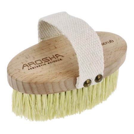 Щітка для сухого пілінгу з агави Arosha Natural Brush With Handle