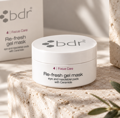 Освіжаючі гелеві маски для очей та носогубних складок BDR Re-fresh Gelmaske Eye and Nasolabial Pads