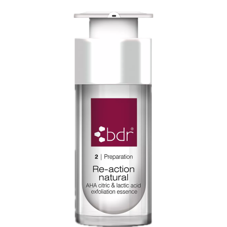 AHA-пілинг з лимонною та молочною кислотами 10% BDR Re-action natural low base 10%