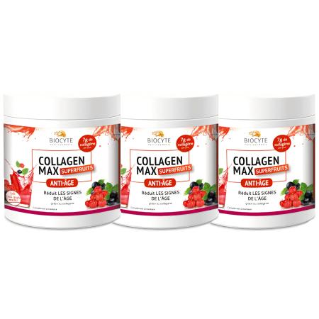 Харчова добавка проти старіння шкіри Biocyte Collagen Max Superfruits