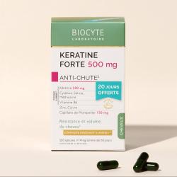 Диетическая добавка с кератином Biocyte Keratine Forte Anti-Chute 500mg