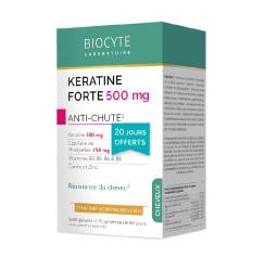 Дієтична добавка із кератином Biocyte Keratine Forte Anti-Chute 500mg