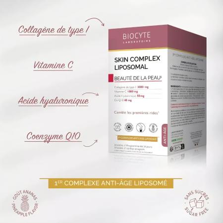 Комплекс на основі колагену, ГК, вітаміну C, Q10 Biocyte Skin Complex Liposomal
