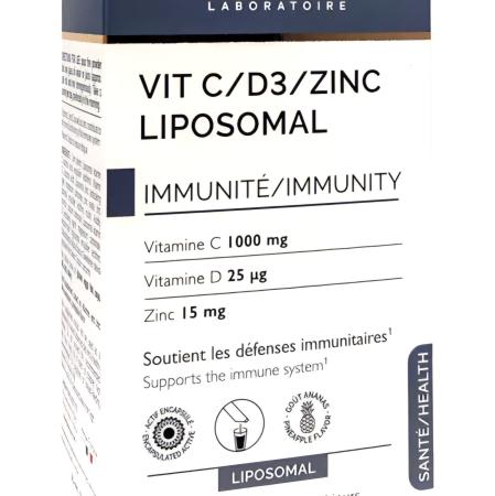 Добавка дієтична в стіках на основі вітамінів C та D3 Biocyte Vitamine C-D3-Zinc Liposomal