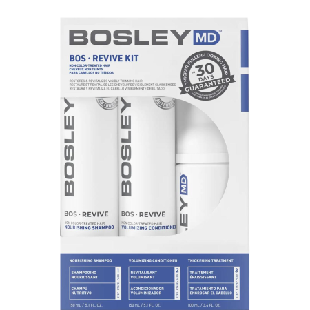 Набір для відновлення стоншеного нефарбованого волосся Bosley MD BosRevive Non Color-Treated Hair 