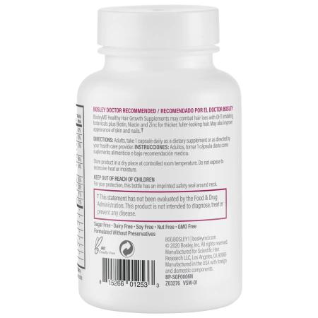 Дієтична добавка для росту здорового волосся у жінок Bosley MD Healthy Hair Growth Capsules for Women