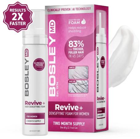 Піна проти випадіння волосся у жінок Bosley MD Women's Revive+ Densifying Treatment Foam