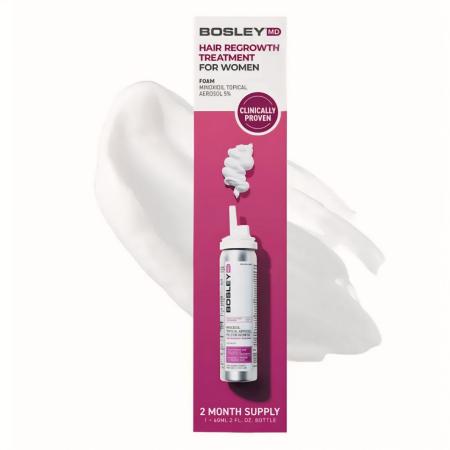 Піна з міноксидилом 5% для відновлення росту волосся у жінок BosleyMD Minoxidil 5% Topical Aerosol