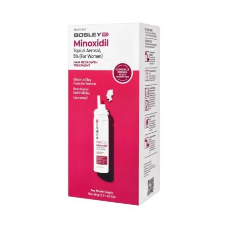 Піна з міноксидилом 5% для відновлення росту волосся у жінок BosleyMD Minoxidil 5% Topical Aerosol