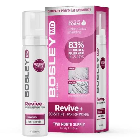 Піна проти випадіння волосся у жінок Bosley MD Women's Revive+ Densifying Treatment Foam
