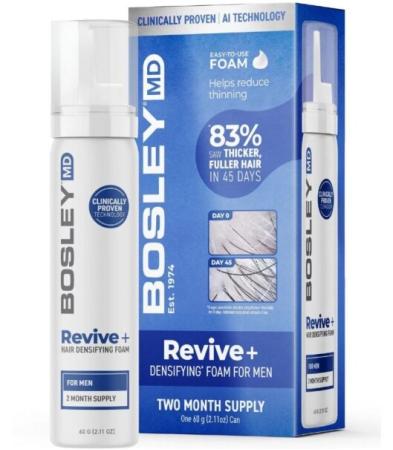 Піна проти випадіння волосся у чоловіків Bosley MD Mens' Revive+ Densifying Treatment Foam