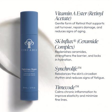 Ночной крем для восстановления кожи лица Circadia Night Time Repair