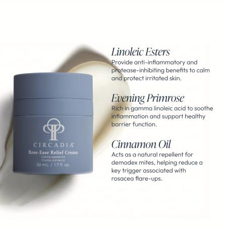 Крем для чувствительной кожи лица с розмарином Circadia Rose Ease Relief Cream