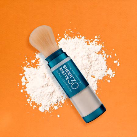 Сонцезахисна матова пудра з пензлем SPF 30 Colorescience Sunforgettable Total Protection Sheer Matte SPF 30