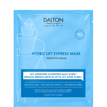 Біоцелюлозна експрес-маска HYDRO LIFT Dalton FACE CARE HYDRO LIFT Bio Cellulose Mask