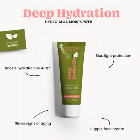 Зволожуючий крем Hydro Alga – глибоке зволоження Dalton OCEAN ELEMENTS HYDRO ALGA MOISTURIZER