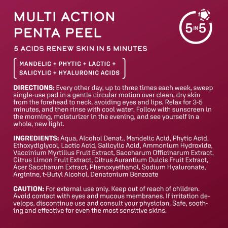 Пади для домашнього пілінгу з AHA/BHA — DCL Multi-Action Penta Peel