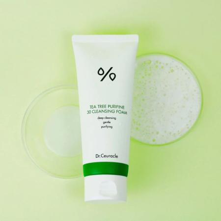Гель-пінка для вмивання з екстрактом чайного дерева Dr.Ceuracle Tea Tree Purifine 30 Cleansing Foam