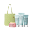 Бестселлеры для сияния кожи в дизайнерской сумке-шоппере Elemis Kit: Pro-Collagen x Shrimps Glow Discovery Edit