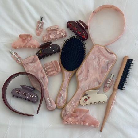 Бамбукова щітка для волосся Emi Jay Bamboo Paddle Brush in Pink Sugar