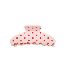 Велика заколка-краб для волосся Emi Jay Big Effing Clip in Blush Polka Dot