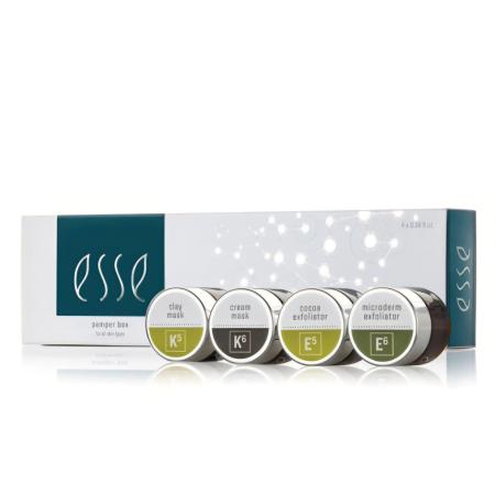Набір мініатюр масок та скрабів (К5, К6, Е5, Е6 по 10 мл) Esse Gift Set Pamper Box