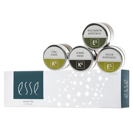 Набір мініатюр масок та скрабів (К5, К6, Е5, Е6 по 10 мл) Esse Gift Set Pamper Box