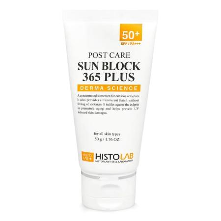 Сонцезахисний крем для обличчя з SPF 50+ Histolab Post Care Sun Block 365 Plus SPF 50+/PA+++
