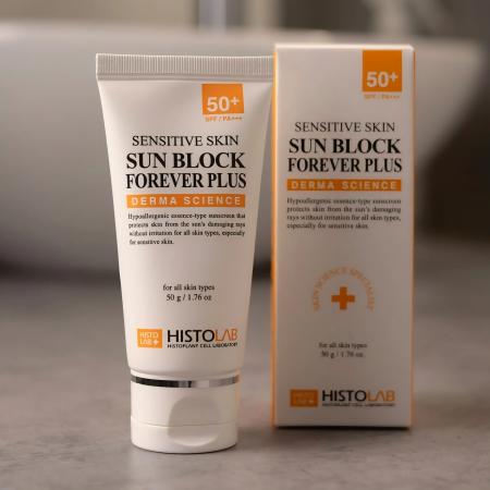 Сонцезахисна есенція з SPF 50+ Histolab Sensitive Skin Sun Block Forever Plus SPF 50+/PA+++
