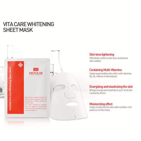 Мультивитаминная маска на нетканой основе с осветляющим комплексом Histolab Vita Whitening Sheet Mask