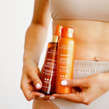 Захисний спрей (розпилення у вигляді димки ) *** Institut Esthederm Adaptasun Protective Silky Body Mist Strong Sun