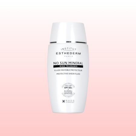 Ультралегкий флюїд для обличчя з тоном Institut Esthederm No Sun Mineral High Tolerance Protective Sheer Fluid SPF50+