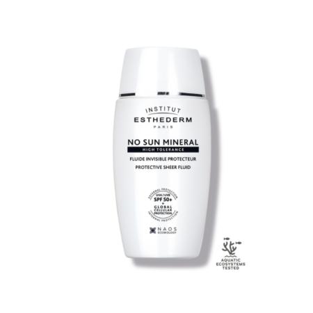 Ультралегкий флюїд для обличчя з тоном Institut Esthederm No Sun Mineral High Tolerance Protective Sheer Fluid SPF50+