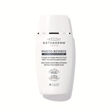 Флюїд при пігментації PhotoReverse Блокування засмаги New Formula Institut Esthederm Photo Reverse Protective Anti-Dark Spots Brightening Sheer Fluid