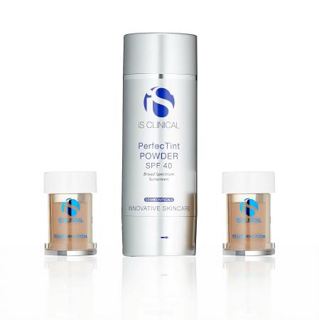 Солнцезащитная пудра с ультрамягкой щеточкой Is Clinical PerfecTint Powder SPF 40 