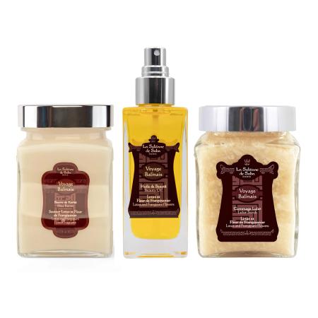 Подарунковий набір для тіла Аромат квітів лотосу та франжіпані La Sultane De Saba Body Gift Set Lotus & Frangipani Flower