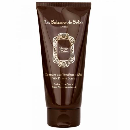 Скраб для тіла шовковий Амбра Мускус Сандал La Sultane De Saba Silk Protein Scrub AMS
