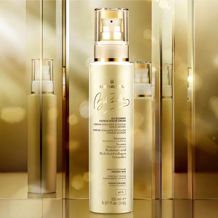 Крем для герметизації та ущільнення кутикули волосся Medavita Blondie All Blondes Cuticle Sealer Cream