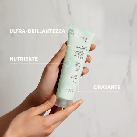Живильна маска для волосся «Сяйво кольору» Medavita Choice Glowing Mask Marschera Ultra Brillantezza